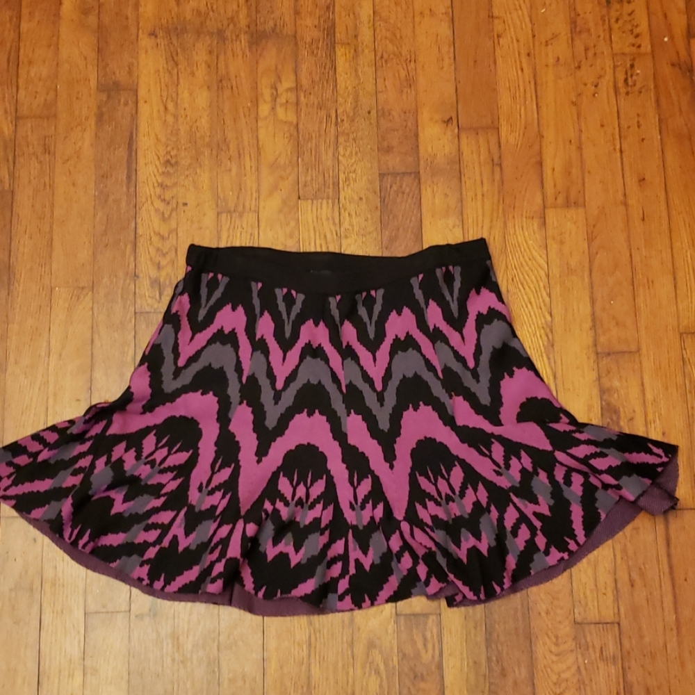 Torrid NWT RARE Purple & Black Sweater Skirt Sz 0